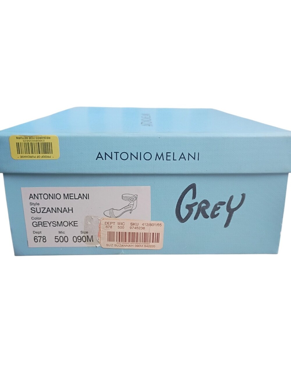 Antonio Melanie Greysmoke Heels Size 9M NWT - Picture 9 of 10